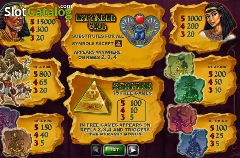 Οθόνη6. The Pyramid of Ramesses (Playtech) Κουλοχέρης