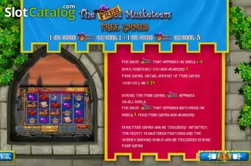 Οθόνη7. The Three Musketeers and the Queen's Diamond (Playtech) Κουλοχέρης
