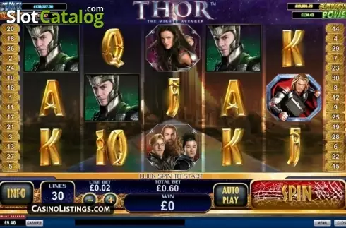 Οθόνη2. Thor The Mighty Avenger Κουλοχέρης