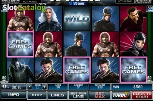 Οθόνη3. X-man 50 lines Κουλοχέρης