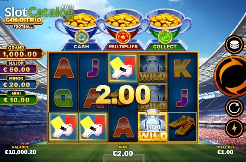 Οθόνη4. Gold Trio: Football! Κουλοχέρης