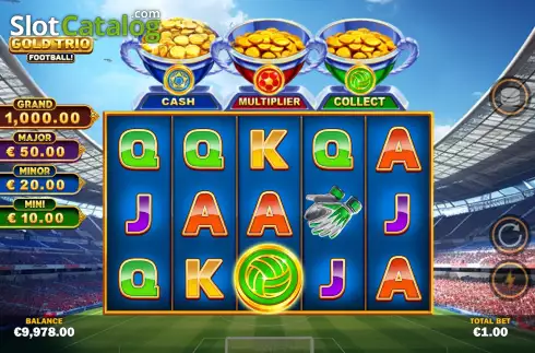 Οθόνη6. Gold Trio: Football! Κουλοχέρης