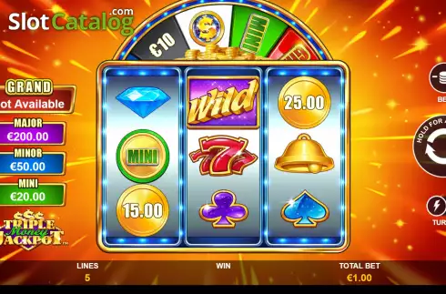 Οθόνη3. Triple Money Jackpot Κουλοχέρης