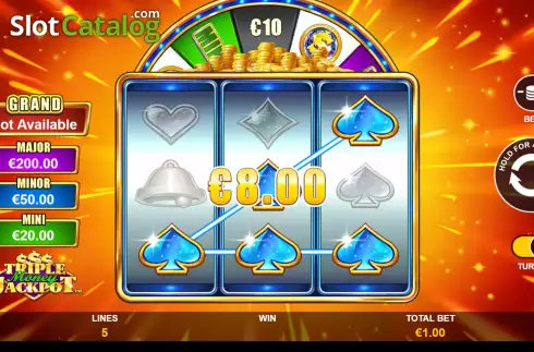 Οθόνη5. Triple Money Jackpot Κουλοχέρης