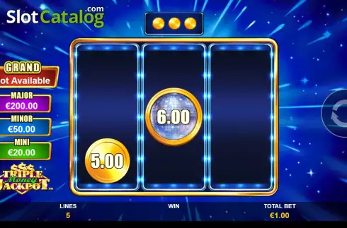 Οθόνη8. Triple Money Jackpot Κουλοχέρης
