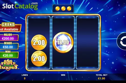 Οθόνη9. Triple Money Jackpot Κουλοχέρης