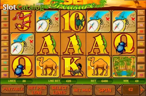 Οθόνη3. Desert Treasure (Playtech) Κουλοχέρης