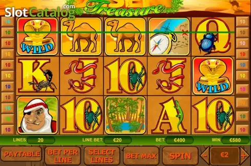 Οθόνη5. Desert Treasure (Playtech) Κουλοχέρης