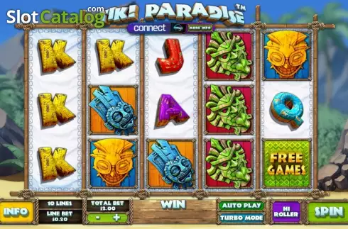 Ροδέλες. Tiki Paradise (Playtech) Κουλοχέρης