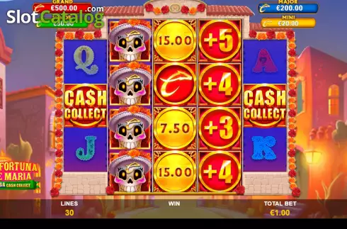 Οθόνη2. La Fortuna de Maria: Mega Cash Collect Κουλοχέρης