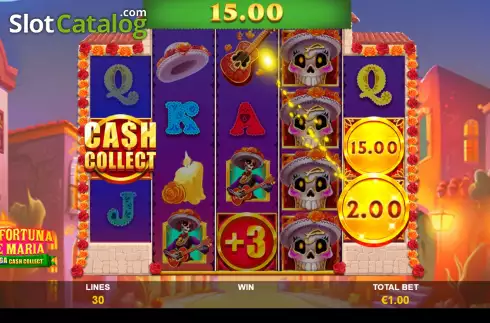 Οθόνη3. La Fortuna de Maria: Mega Cash Collect Κουλοχέρης