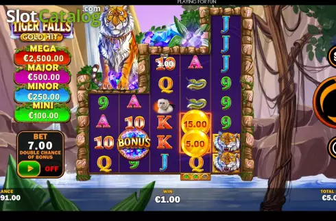 Οθόνη3. Gold Hit: Tiger Falls Κουλοχέρης