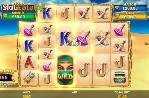 Οθόνη2. Sahara Riches Megaways Collect' Em Κουλοχέρης