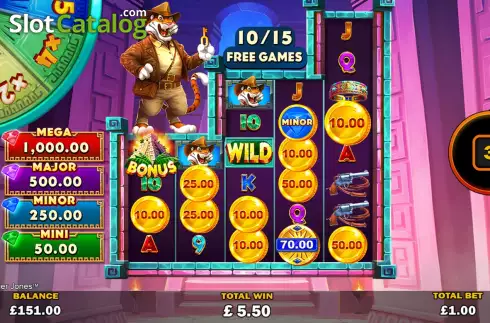 Οθόνη3. Gold Hit & Link: Tiger Jones Κουλοχέρης