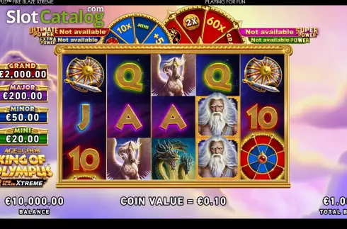 Οθόνη2. Age Of The Gods: King Of Olympus Fire Blaze Xtreme Κουλοχέρης