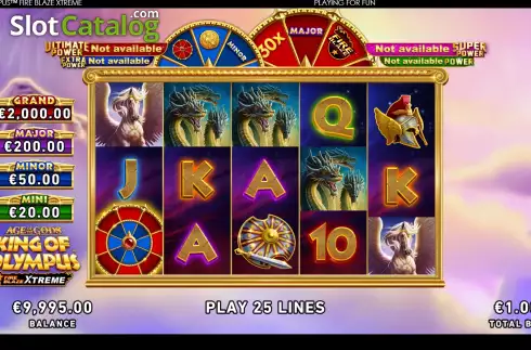 Οθόνη3. Age Of The Gods: King Of Olympus Fire Blaze Xtreme Κουλοχέρης