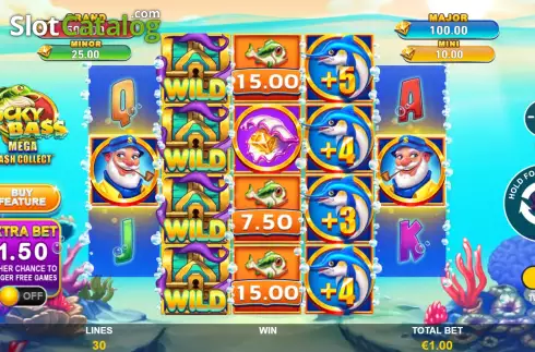 Οθόνη3. Lucky Bass Mega Cash Collect Κουλοχέρης