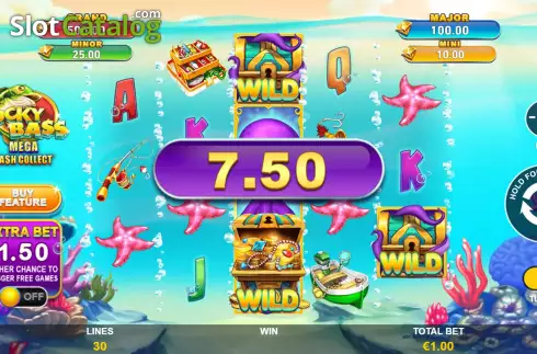 Οθόνη6. Lucky Bass Mega Cash Collect Κουλοχέρης