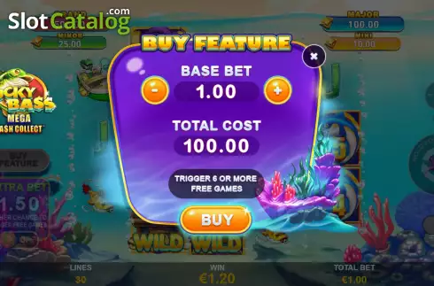 Οθόνη7. Lucky Bass Mega Cash Collect Κουλοχέρης