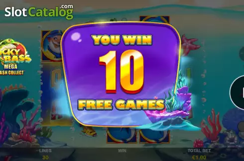 Οθόνη8. Lucky Bass Mega Cash Collect Κουλοχέρης