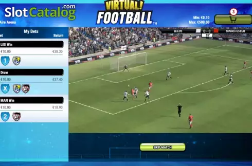 Οθόνη2. Virtual! Football Κουλοχέρης