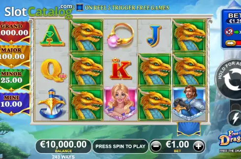 Οθόνη3. Free The Dragon Κουλοχέρης