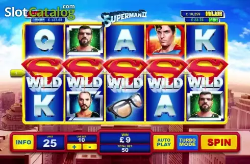 Οθόνη 1. Superman II Slot Κουλοχέρης