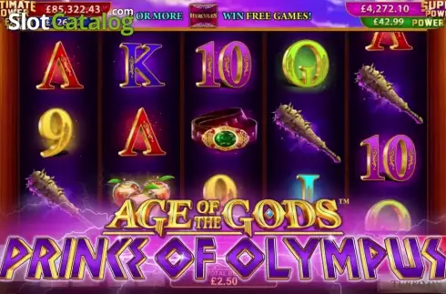 Οθόνη 1. Age of The Gods™ Prince of Olympus Κουλοχέρης