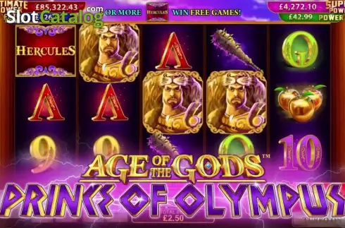 Οθόνη 3. Age of The Gods™ Prince of Olympus Κουλοχέρης