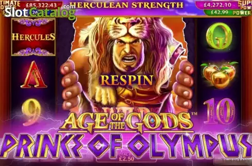 Οθόνη 4. Age of The Gods™ Prince of Olympus Κουλοχέρης