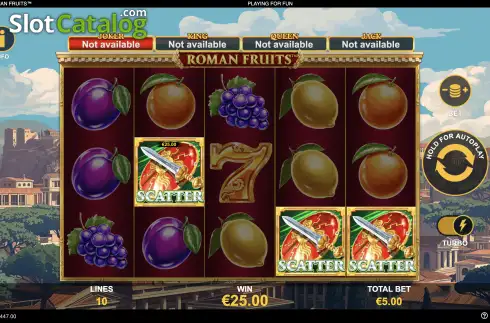 Οθόνη7. Roman Fruits Κουλοχέρης