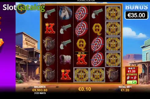 Οθόνη3. Bulls Eye Bandits Κουλοχέρης