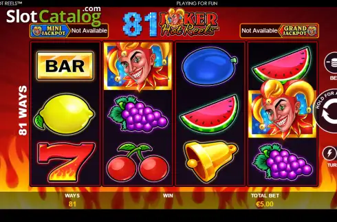 Οθόνη2. 81 Joker Hot Reels Κουλοχέρης