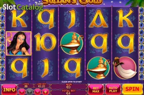 Οθόνη5. Sultan's Gold Κουλοχέρης