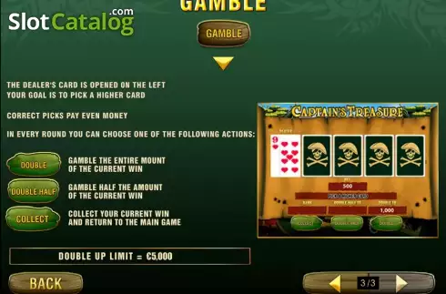 Οθόνη5. Captain's Treasure Pro Κουλοχέρης
