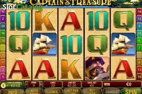 Οθόνη6. Captain's Treasure Pro Κουλοχέρης