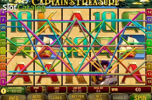 Οθόνη7. Captain's Treasure Pro Κουλοχέρης