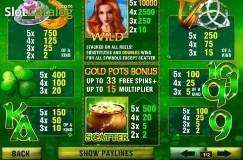 Οθόνη2. Irish Luck (Playtech) Κουλοχέρης