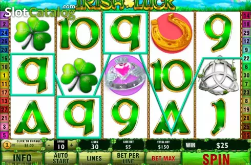 Οθόνη7. Irish Luck (Playtech) Κουλοχέρης