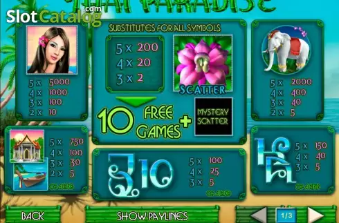Οθόνη2. Thai Paradise (Playtech) Κουλοχέρης