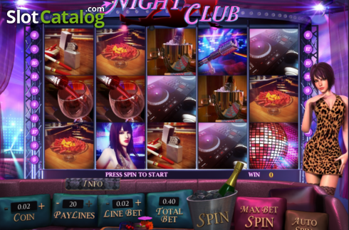 Οθόνη καρούλι. Club Night Κουλοχέρης 