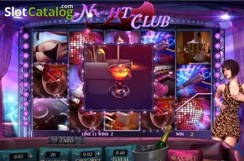 Win screen. Club Night Κουλοχέρης 