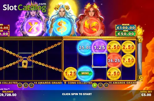 Οθόνη3. Age of the Gods: Gold Trio Κουλοχέρης 