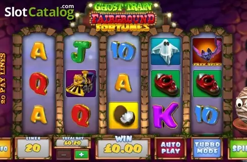 Οθόνη 2. Fairground Fortunes Ghost Train Κουλοχέρης
