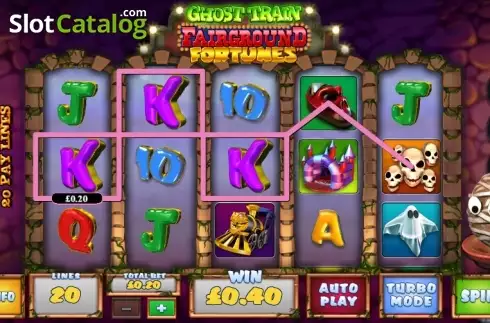 Οθόνη 3. Fairground Fortunes Ghost Train Κουλοχέρης