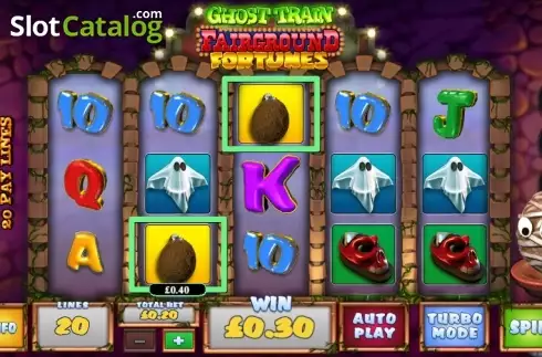 Οθόνη 4. Fairground Fortunes Ghost Train Κουλοχέρης