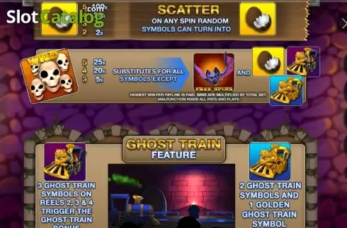 Πίνακας πληρωμών 2. Fairground Fortunes Ghost Train Κουλοχέρης