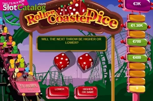 Οθόνη 2. Roller Coaster Dice Κουλοχέρης
