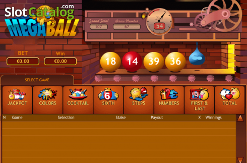 Οθόνη 1. Mega Ball (Playtech) Κουλοχέρης