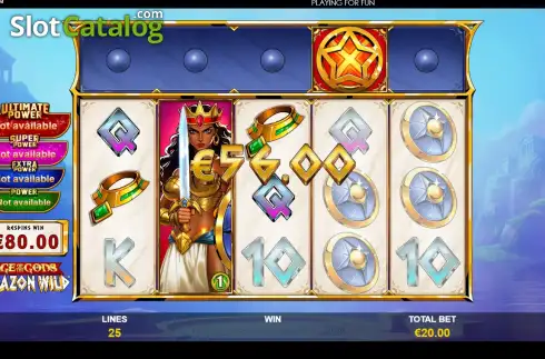 Οθόνη3. Age of the Gods: Amazon Wild Κουλοχέρης 